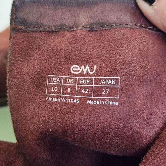 EMU Australia Wood Leather Ainslie 10" Shaft Suede Boot Size 10 EU 42 - Picture 12 of 12